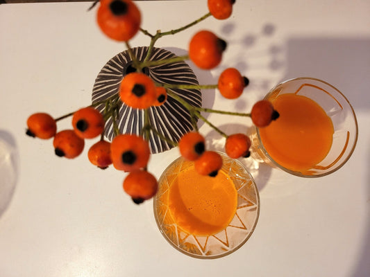 Möhren-Mandarinen-Kürbissaft