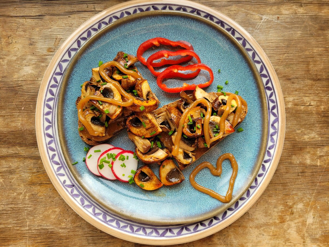 Karamellisiertes Birnen-Schalotten-Orangen-Gel