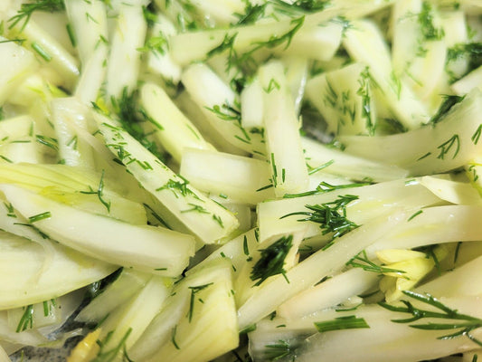 Fenchel mit Oliventapenade (raw food)