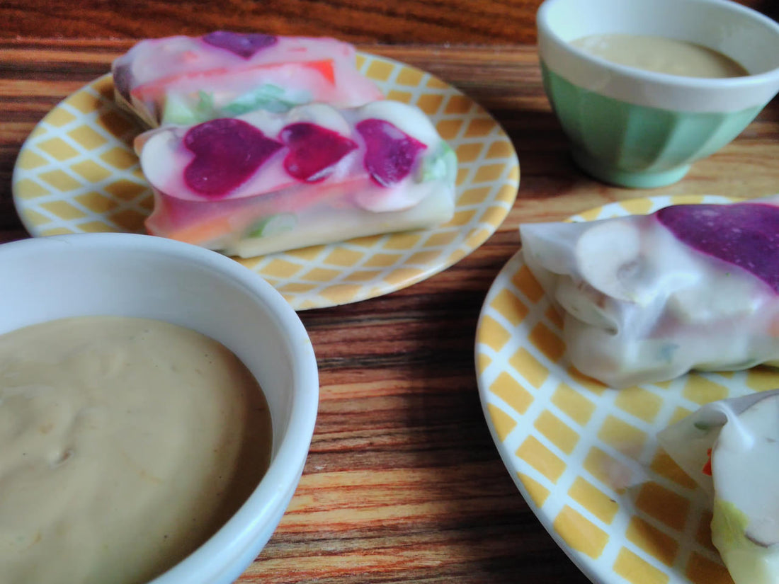 Glücksrollen mit Glücksdip