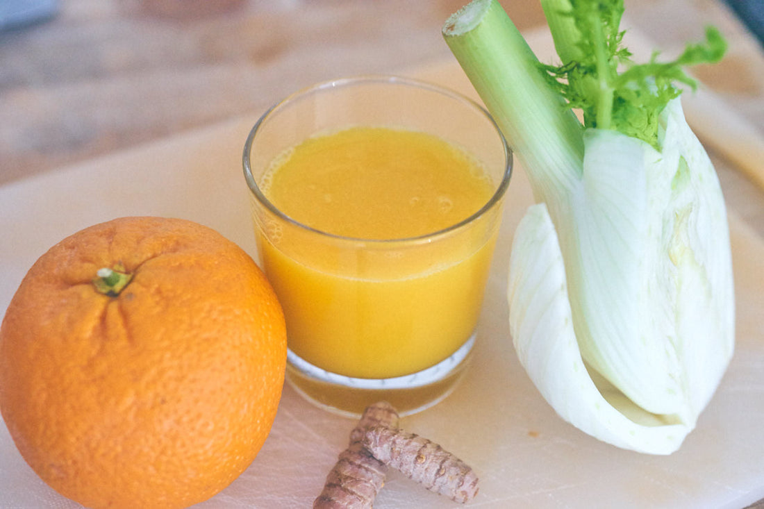 Saftrezept - Fenchel, Kurkuma und Orange
