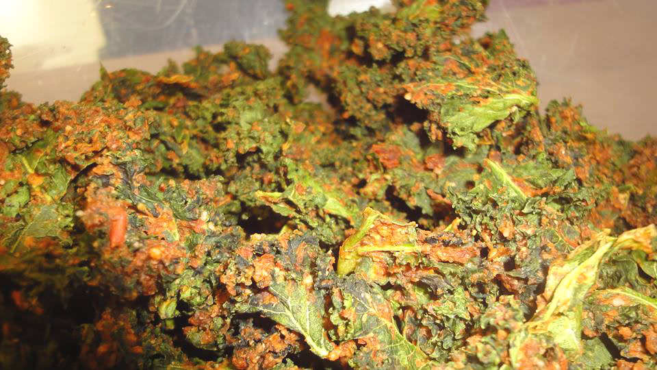 Rezept für leckere Grünkohlchips