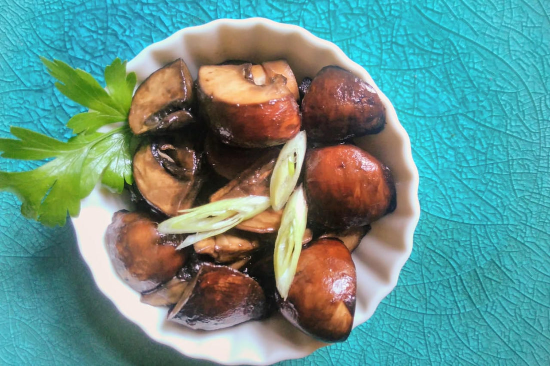 Dörr-Pilze - marinierte Champignons