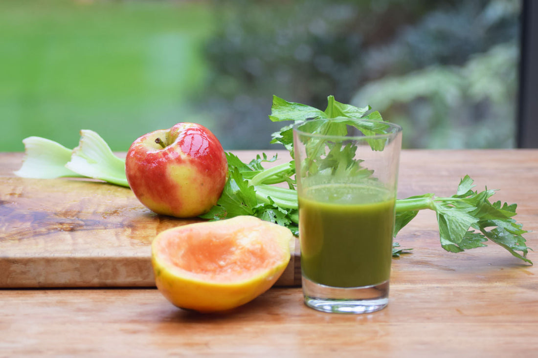 Saftrezept - Papaya Sellerie Apfel