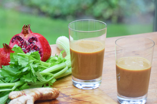 Saftrezept - Sellerie Granatapfel