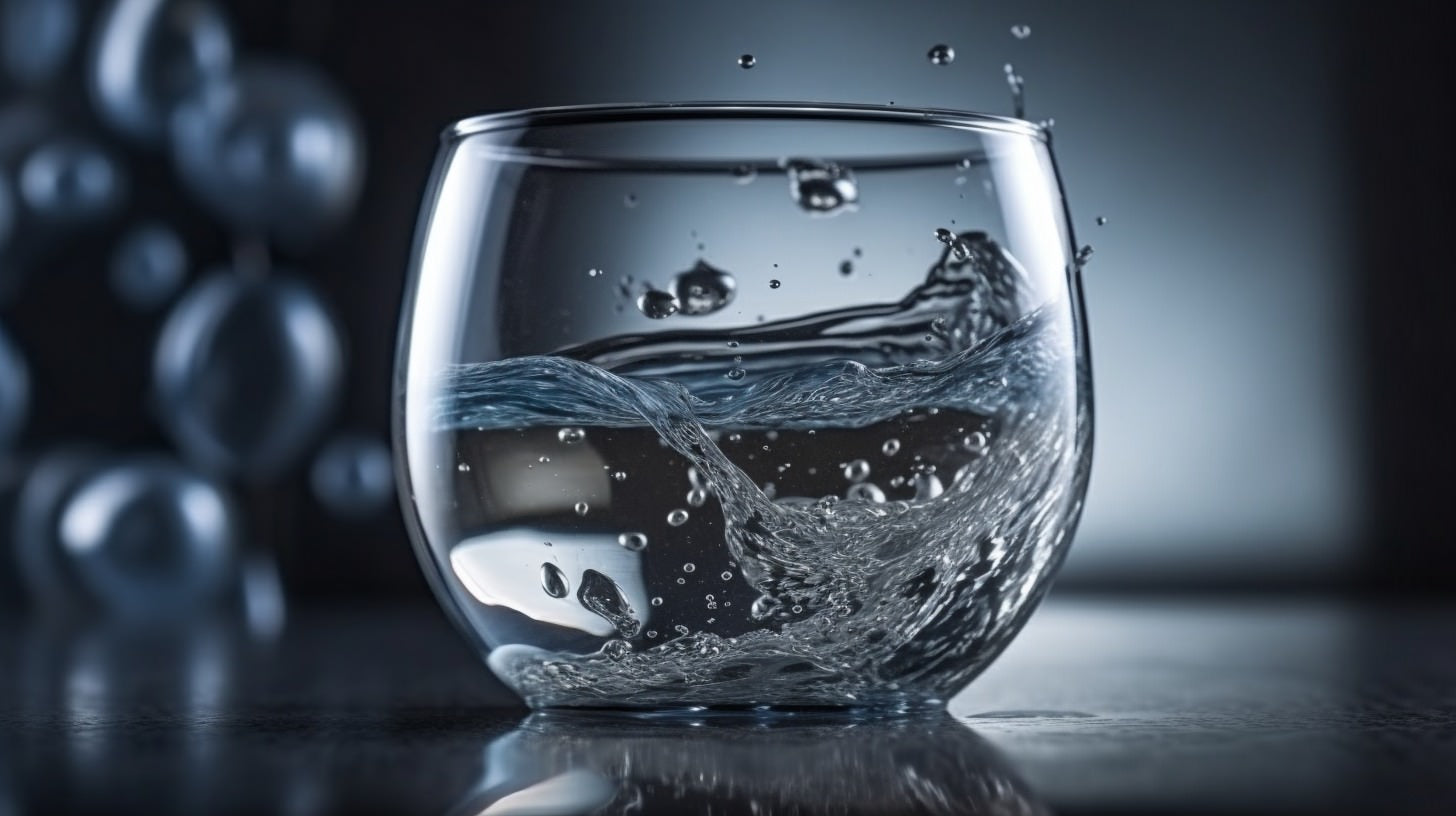 Sauberes Trinkwasser im Glas