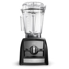 Vitamix Ascent A2500i high-performance blender in black with 2.0L Interlock container - front product view showing timer display and 3 program switches
