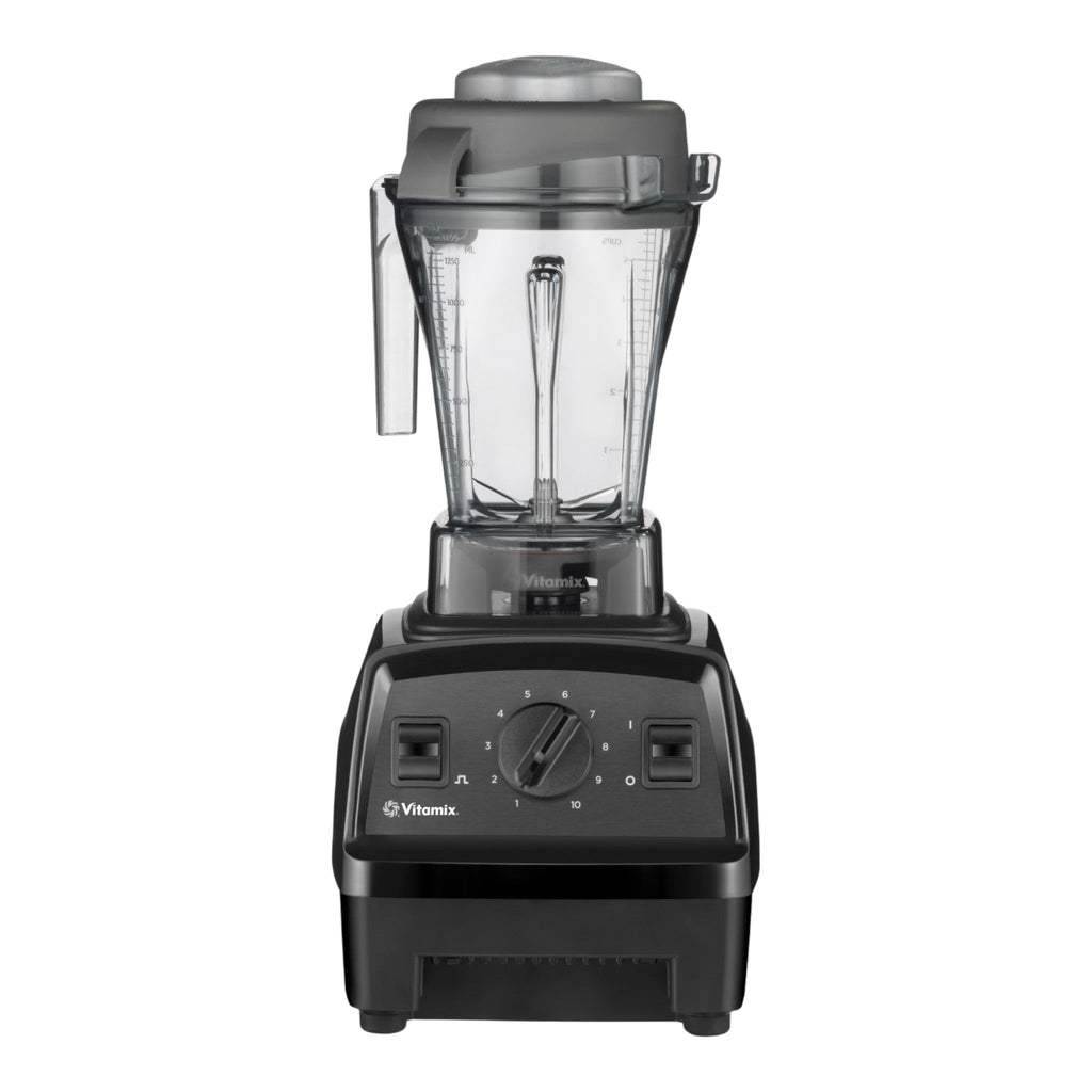 Vitamix Explorian E310 high-performance blender in black - front product view with 10-speed variable dial and pulse controls with 1.4L container

Vitamix Explorian E310 Hochleistungsmixer in Schwarz - Frontansicht mit 10-Gang-Drehregler und Pulstasten mit 1.4L Behälter