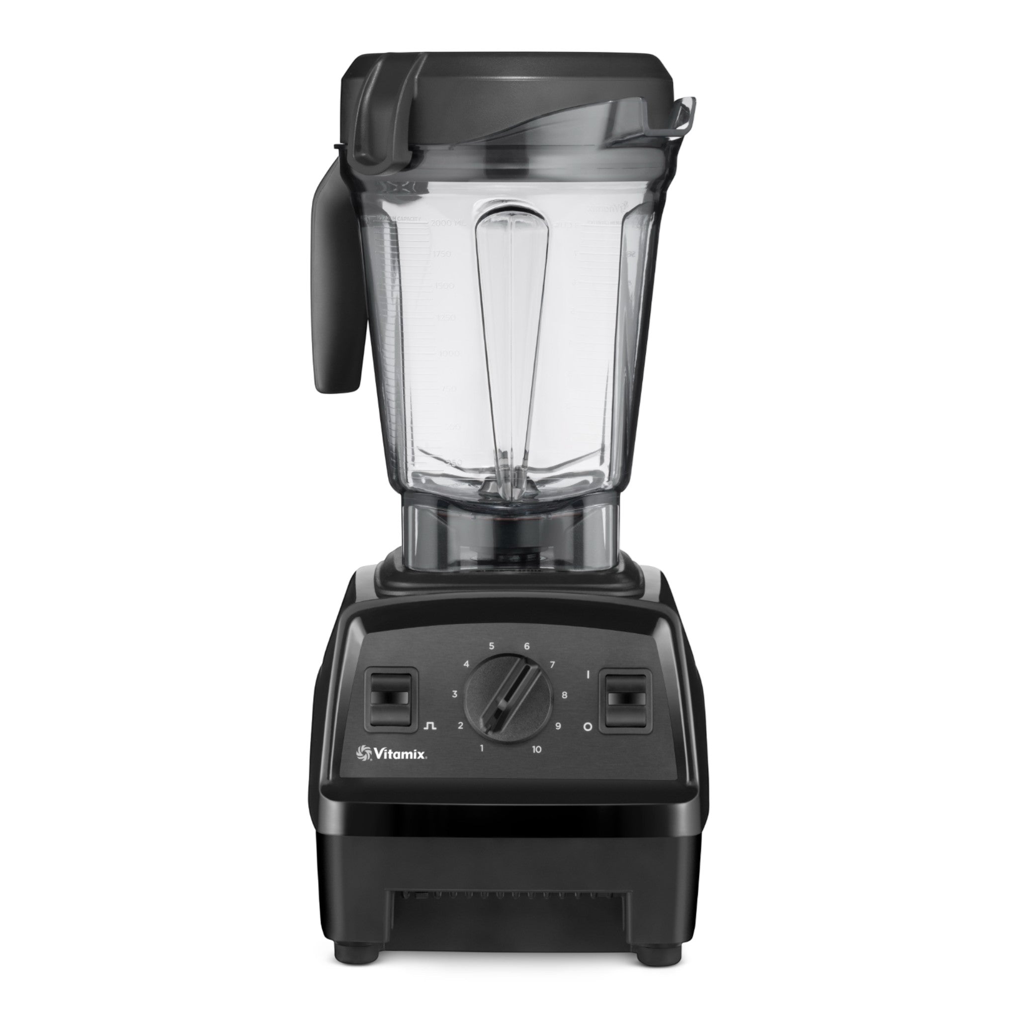 Vitamix Explorian E320 high-performance blender in black - front product view with 10-speed variable dial and pulse controls with 2.0L low-profile container

Vitamix Explorian E320 Hochleistungsmixer in Schwarz - Frontansicht mit 10-Gang-Drehregler und Pulstasten mit 2.0L Low-Profile Behälter