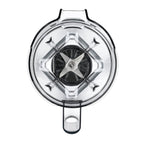 Vitamix 1.4 liter container lid with interlock system - top view showing transparent lid with central locking mechanism