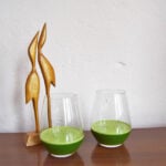 Krass grasgrüner Grünkohl-Fenchelsaft