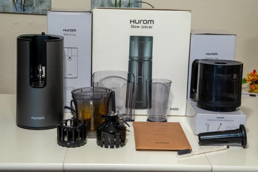Hurom H400 - Verpackung und Zubehör