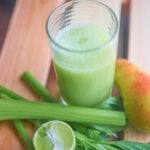 Birne Limette Staudensellerie Saft