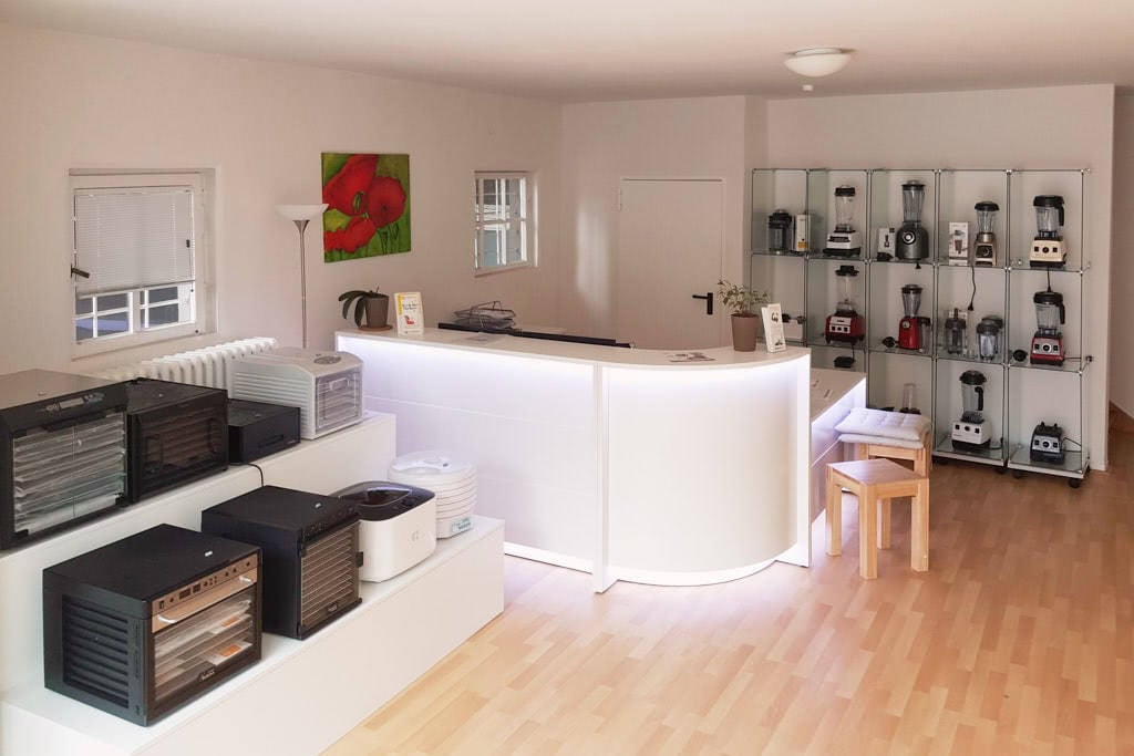 Lagengeschäft in Berlin. Blick ins Innere.