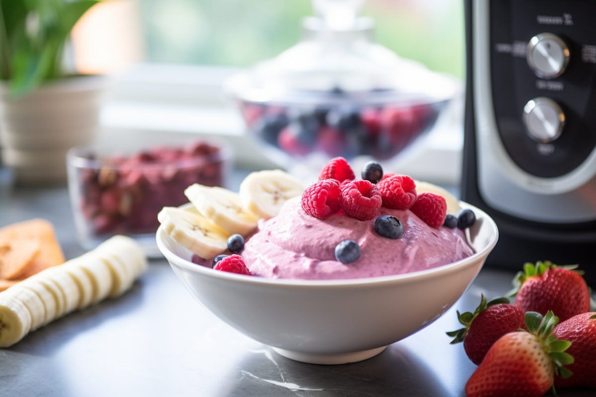 Eis mit Mixer