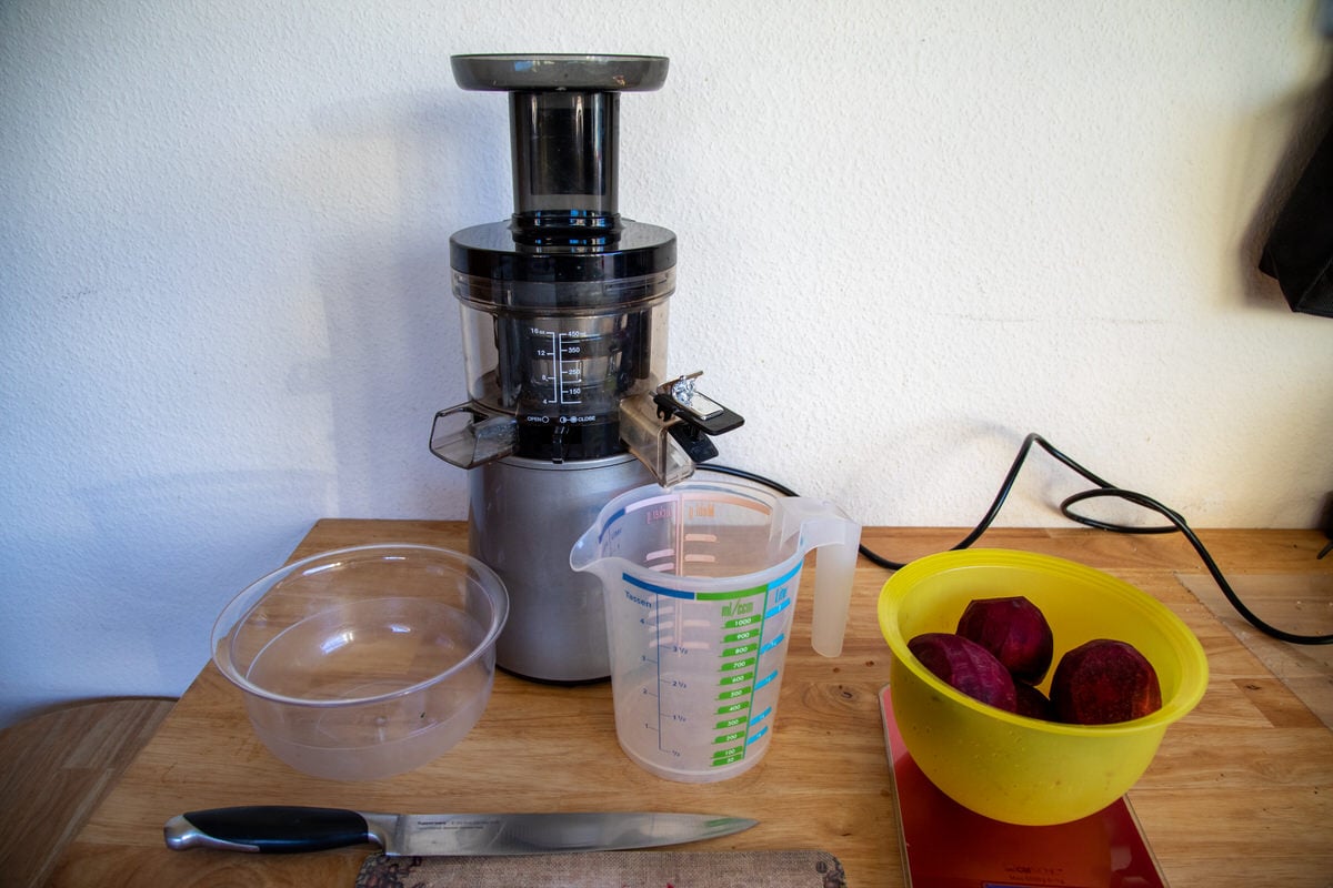Rote Bete mit dem Hurom H-AA