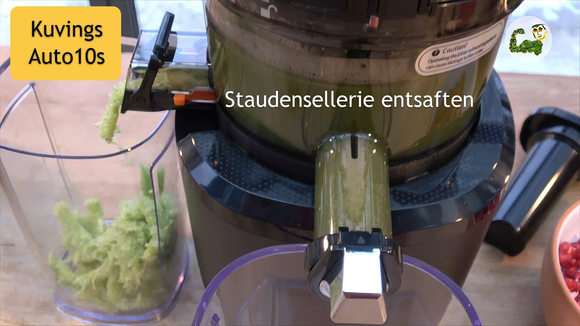 Kuvings AUTO10S - Kapitel 2: Entsaften von Staudensellerie