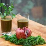 Grünkohl Granatapfel Koriander Saft