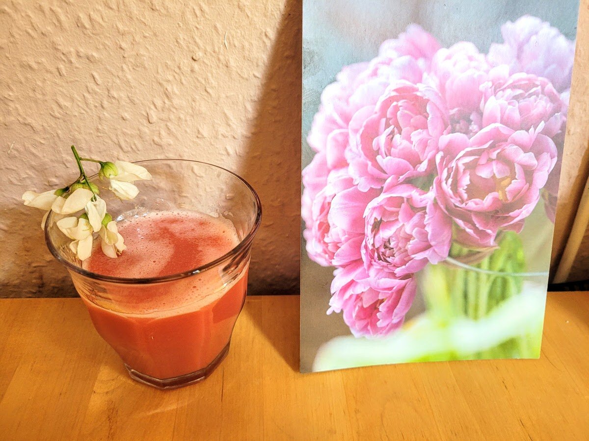 Spargel Erdbeer Saft