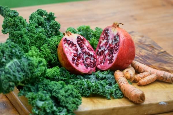 Zutaten Gruenkohl Granatapfel Koriander